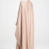 Elegant Butterfly Abaya Dress, Modest Satin Kaftan, Batwing Sleeve, Minimalist Muslim Gown
