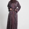 Mulberry Night Four Piece Abaya Set | Limited Edition Luxury Abaya | Modest Islamic Wear | Eid Wedding Abaya Set