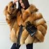 4a7b6ea3-64e3-4232-988f-fa49a6ab9aab Oversize Fire Fox Fur Coat | Genuine Red Fox Fur Jacket | Long Winter Luxury Coat | Women's Hooded Fur