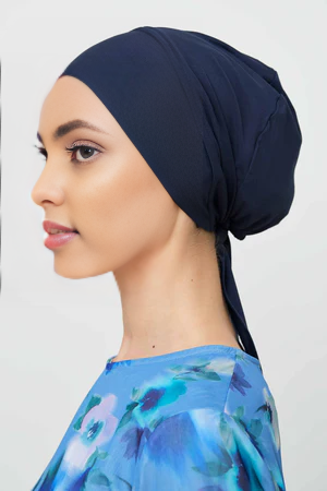 a454311b-abb2-4c38-b721-0969b17acba4 Bamboo Jersey Silk Lined Tie Back Undercap | Silver Cloud Hijab Undercap | Non Slip Hijab Cap | Underscarf Muslim Hat