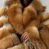 img-2819 Oversize Fire Fox Fur Coat | Genuine Red Fox Fur Jacket | Long Winter Luxury Coat | Women's Hooded Fur