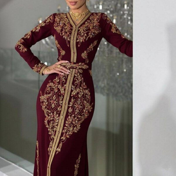 Mermaid Evening Gown with Cape, Couture Beaded Bodice, Formal Gala Dress