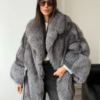 img-2061 (2) Fox Fur Poncho Coat | Natural Fox Fur Hooded Poncho | Luxurious Winter Stole | Statement Cape Coat | Vintage Fur Outerwear