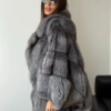 img-2062 (1) Fox Fur Poncho Coat | Natural Fox Fur Hooded Poncho | Luxurious Winter Stole | Statement Cape Coat | Vintage Fur Outerwear