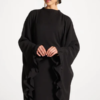 Ruffle Butterfly Abaya Dress | Tiered Maxi, Flutter Sleeve, Modest, Wedding Guest