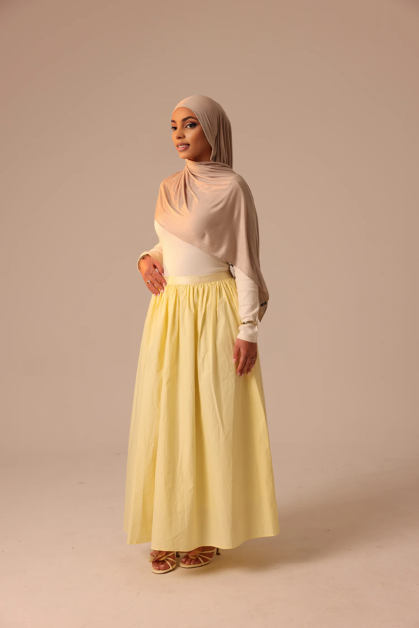 3171bcf2-545e-4715-a975-5f2b373b49b9 Paris Poplin Skirt | Fit-and-Flare Cotton Midi | Elegant White Summer Skirt | Side Pocket A-Line | Women's Classic Wardrobe