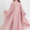 4b723858-8dcd-44d4-8533-083a047f65cd Junior Girls Closed Abaya Dress | Butterfly Cut Abaya in Blushing Rose | Eid Dress for Girls | Modest Party & Celebration Dress