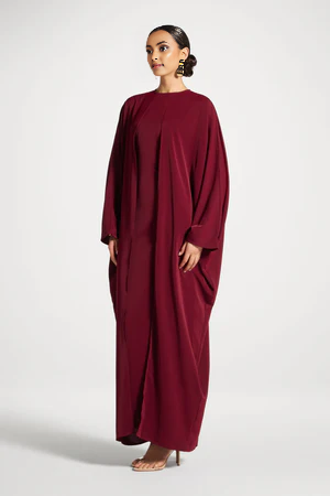 4c7e0f58-d9d8-48fc-bbd6-e24dfb9c0b30 Nadine Double Maxi Dress | Wild Mushroom Brown Long Sleeve Gown