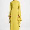 Ruffle Butterfly Abaya Dress | Tiered Maxi, Flutter Sleeve, Modest, Wedding Guest