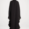 Ruffle Butterfly Abaya Dress | Tiered Maxi, Flutter Sleeve, Modest, Wedding Guest