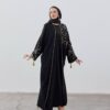 WhatsApp Image 2025-08-22 at 23.18.04 Burgundy Calligraphy Crepe Abaya – Timeless Elegance