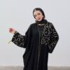 WhatsApp Image 2025-08-22 at 23.18.08 Burgundy Calligraphy Crepe Abaya – Timeless Elegance