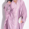 Butterfly Abaya with Crystals | Feather Trim Kaftan | Embellished Evening Abaya | Luxury Eid Dress | Statement Bridal Abaya
