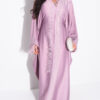Butterfly Abaya with Crystals | Feather Trim Kaftan | Embellished Evening Abaya | Luxury Eid Dress | Statement Bridal Abaya