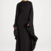 Ruffle Butterfly Abaya Dress | Tiered Maxi, Flutter Sleeve, Modest, Wedding Guest