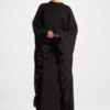 Ruffle Butterfly Abaya Dress | Tiered Maxi, Flutter Sleeve, Modest, Wedding Guest
