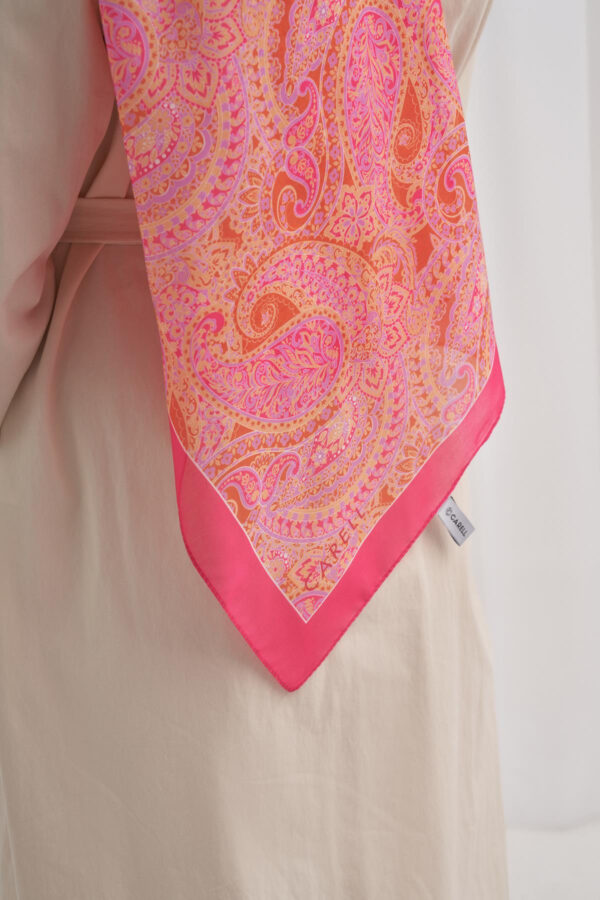 Nilla Cotton Shawl Mystic Pink - Image 5