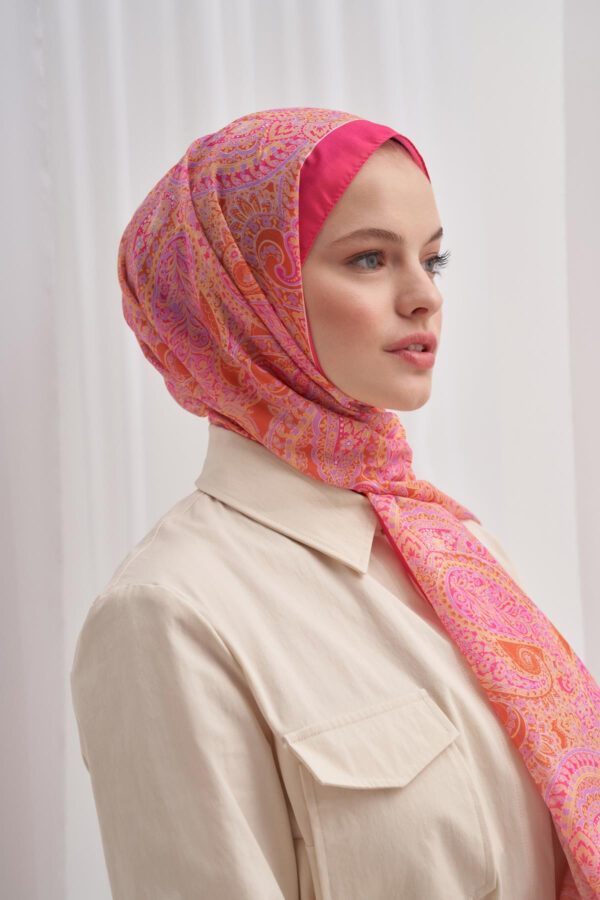 Nilla Cotton Shawl Mystic Pink - Image 3