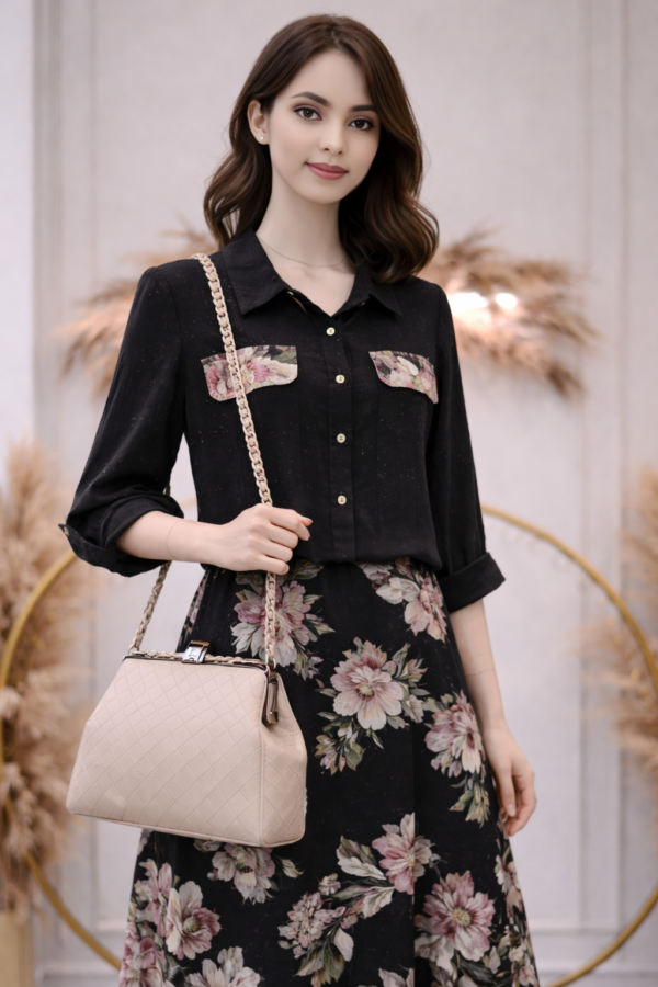 Linen Floral Dress, Black Linen Dress Women, Luxury Linen Dress, Modest Summer Dress, Lightweight Italian Linen Outfit