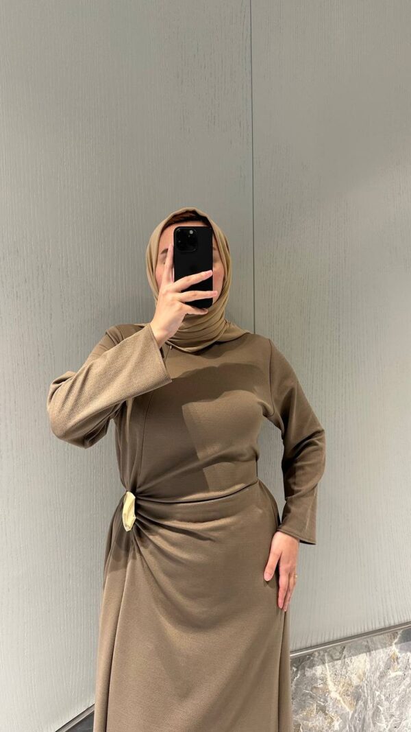 Elegant Women’s Black Abaya Jacket Dress, Zara Crepe Modest Dress, Long Sleeve Winter Abaya, Belted Waist Maxi Dress, 5 Colors