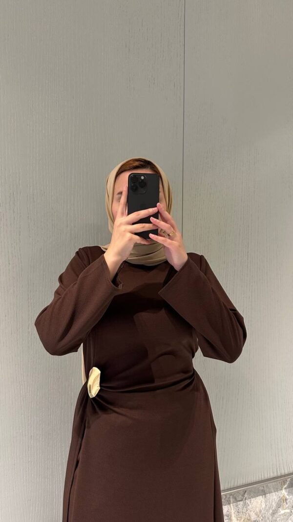 Elegant Women’s Black Abaya Jacket Dress, Zara Crepe Modest Dress, Long Sleeve Winter Abaya, Belted Waist Maxi Dress, 5 Colors