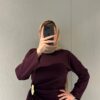 Elegant Women’s Black Abaya Jacket Dress, Zara Crepe Modest Dress, Long Sleeve Winter Abaya, Belted Waist Maxi Dress, 5 Colors