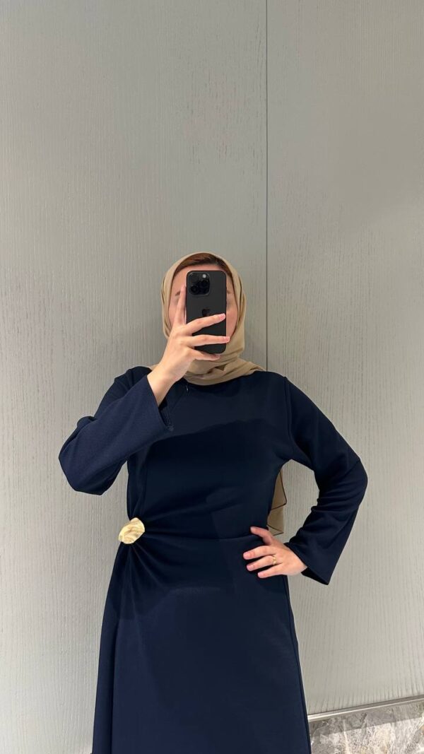 Elegant Women’s Black Abaya Jacket Dress, Zara Crepe Modest Dress, Long Sleeve Winter Abaya, Belted Waist Maxi Dress, 5 Colors