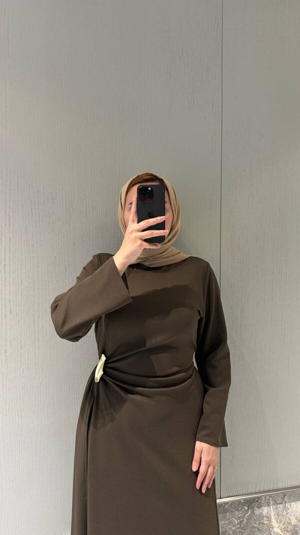 Elegant Women’s Black Abaya Jacket Dress, Zara Crepe Modest Dress, Long Sleeve Winter Abaya, Belted Waist Maxi Dress, 5 Colors