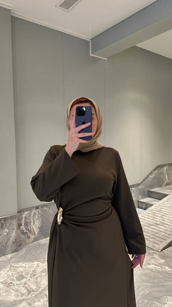 Elegant Women’s Black Abaya Jacket Dress, Zara Crepe Modest Dress, Long Sleeve Winter Abaya, Belted Waist Maxi Dress, 5 Colors
